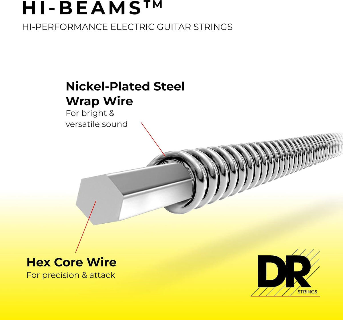 Cuerdas Guitarra Eléctrica Hi-Beam Hex Core 10-52