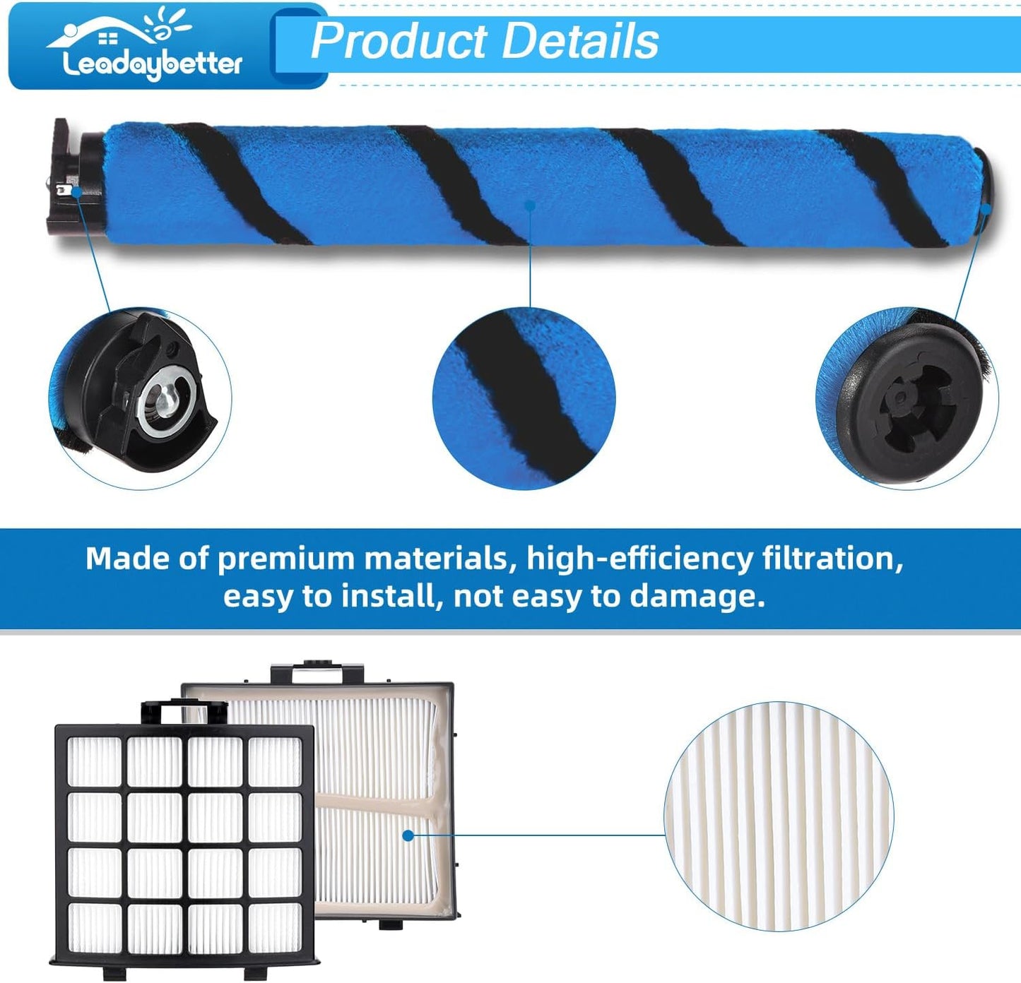 Filtro repuesto Shark Vertex DuoClean 2 HEPA 4 espuma fieltro