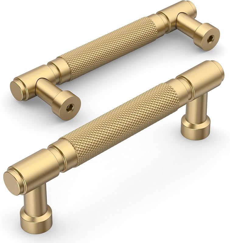 Set 10 Tiradores Gabinete Níquel Bronce Champagne 3.75"