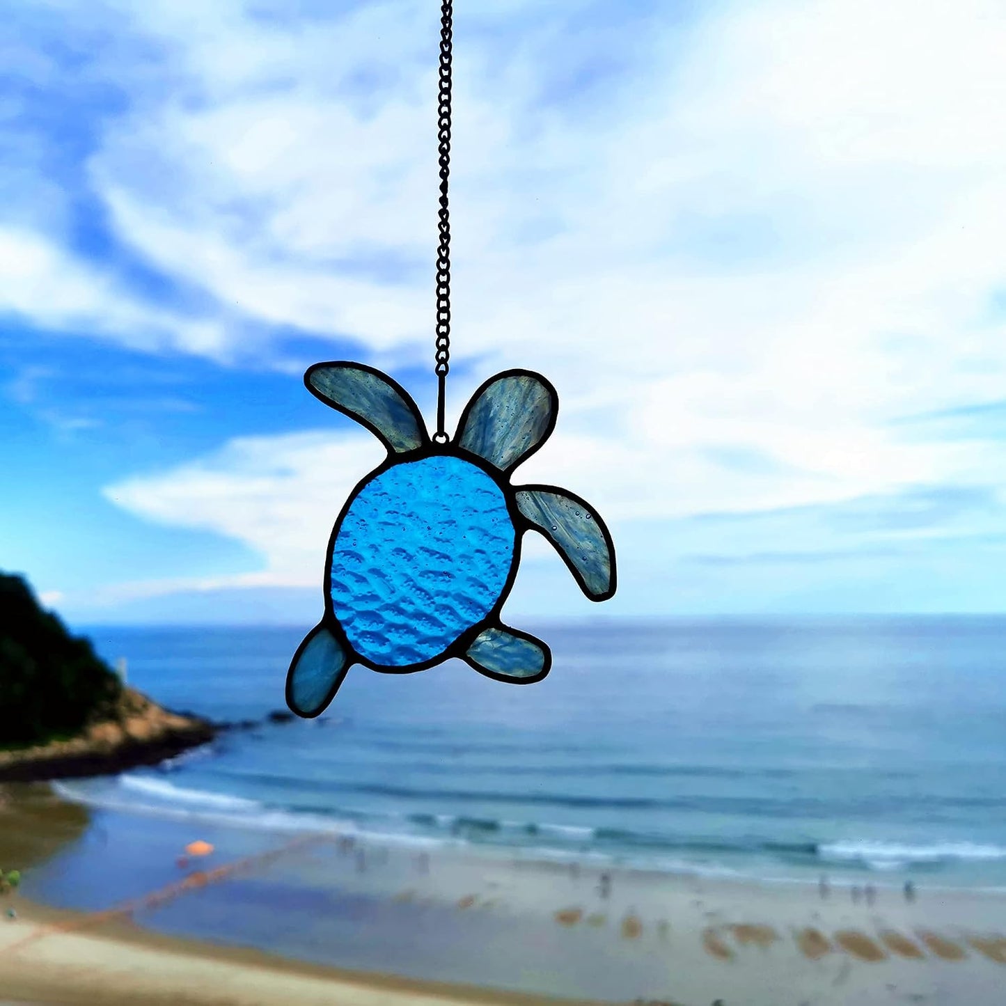 Decoración tortuga marina para ventanas baño sala de estar