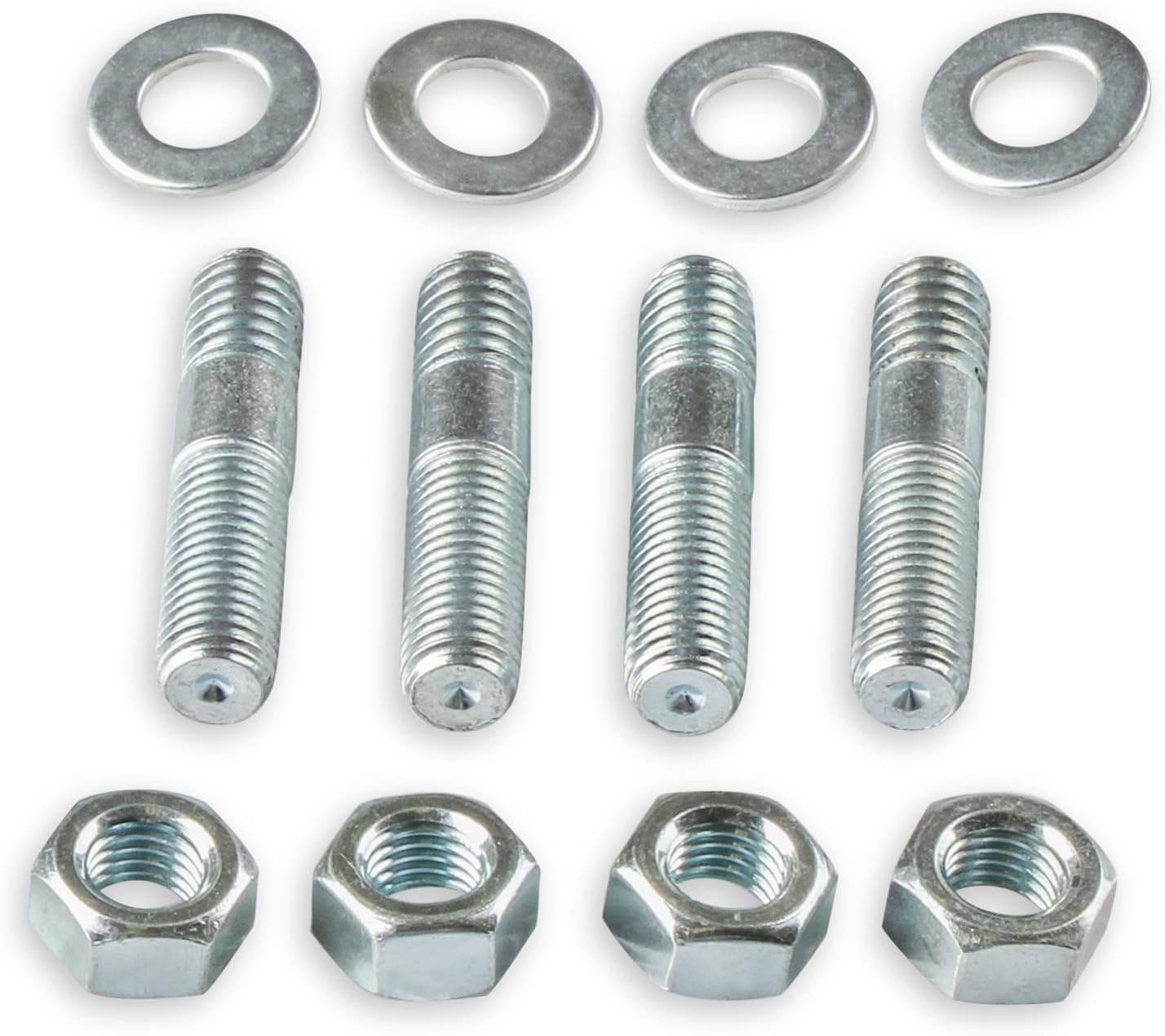 Pernos carbohidratos 1-1/2" color plateado