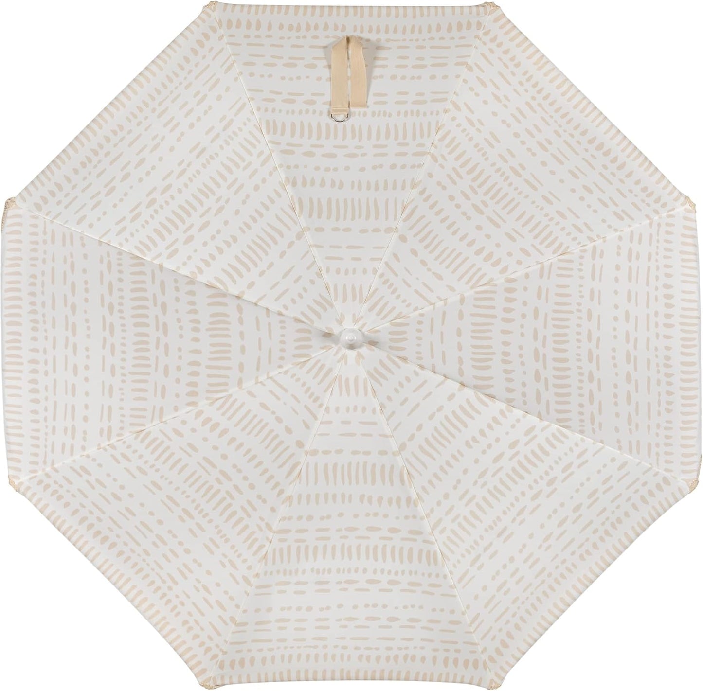 Sombrilla playa flecos 6.5ft UV50 protección solar