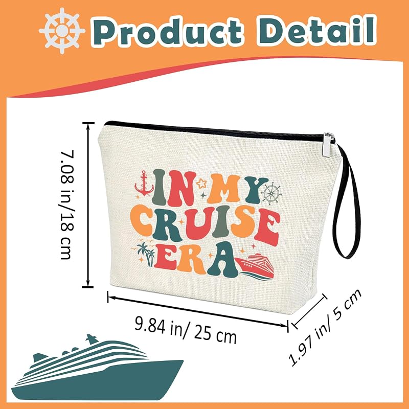 Bolsa cosméticos viaje con cremallera para crucero