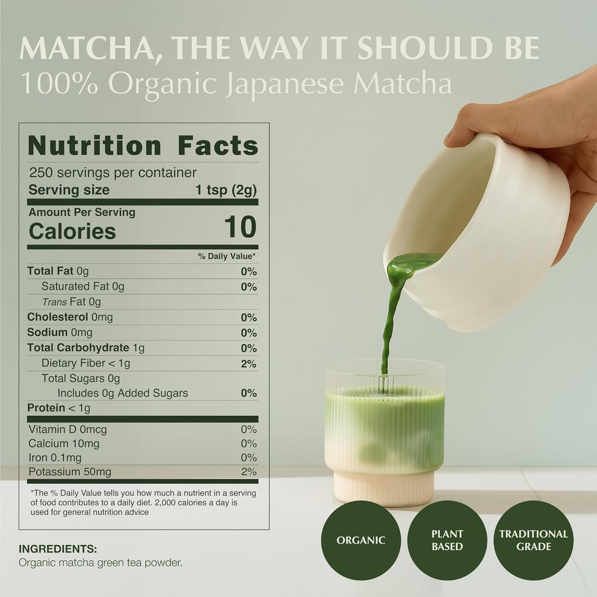 Matcha Orgánico Grado Barista 500g