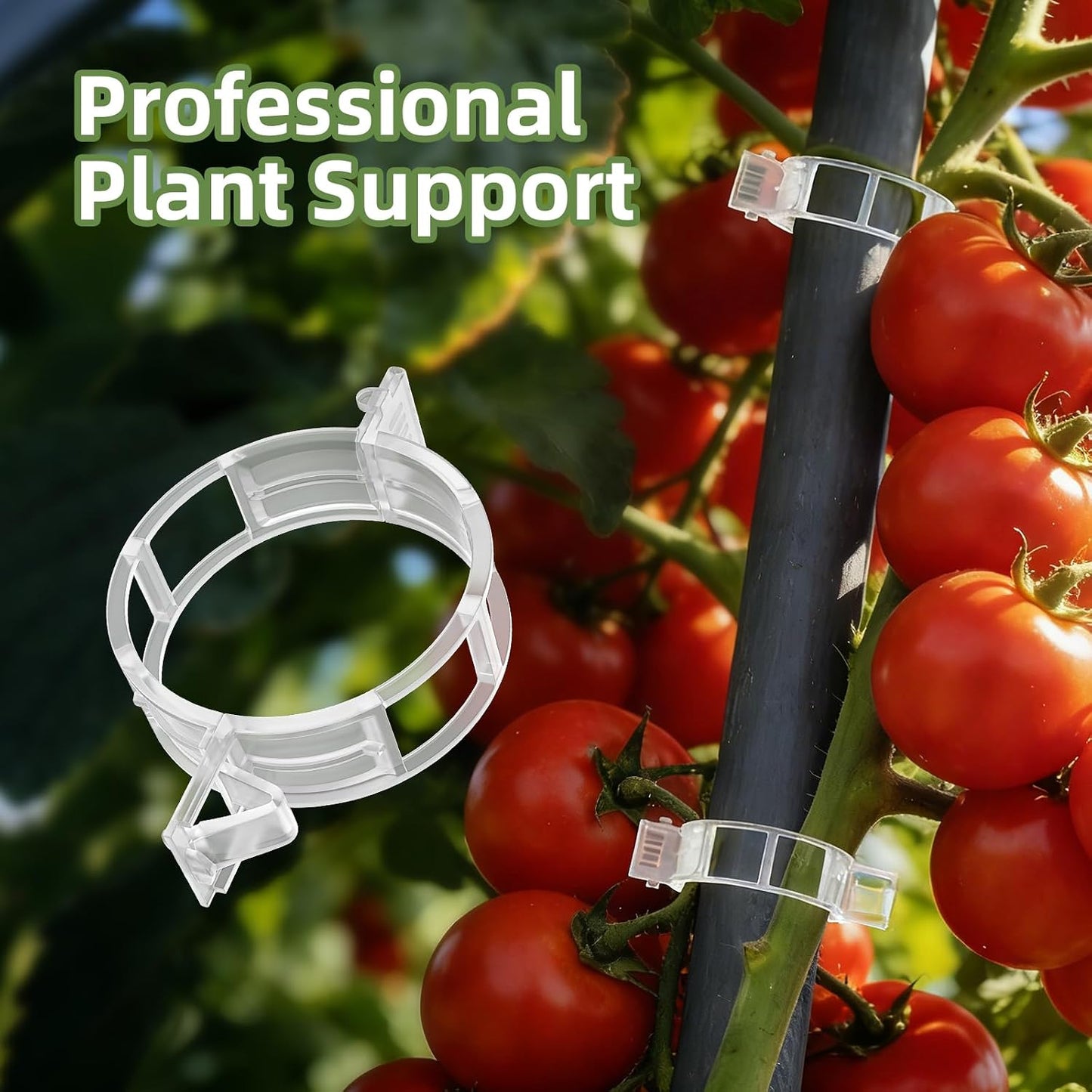 300 Clips Plástico Jardín para Tomates Pepinos Vides