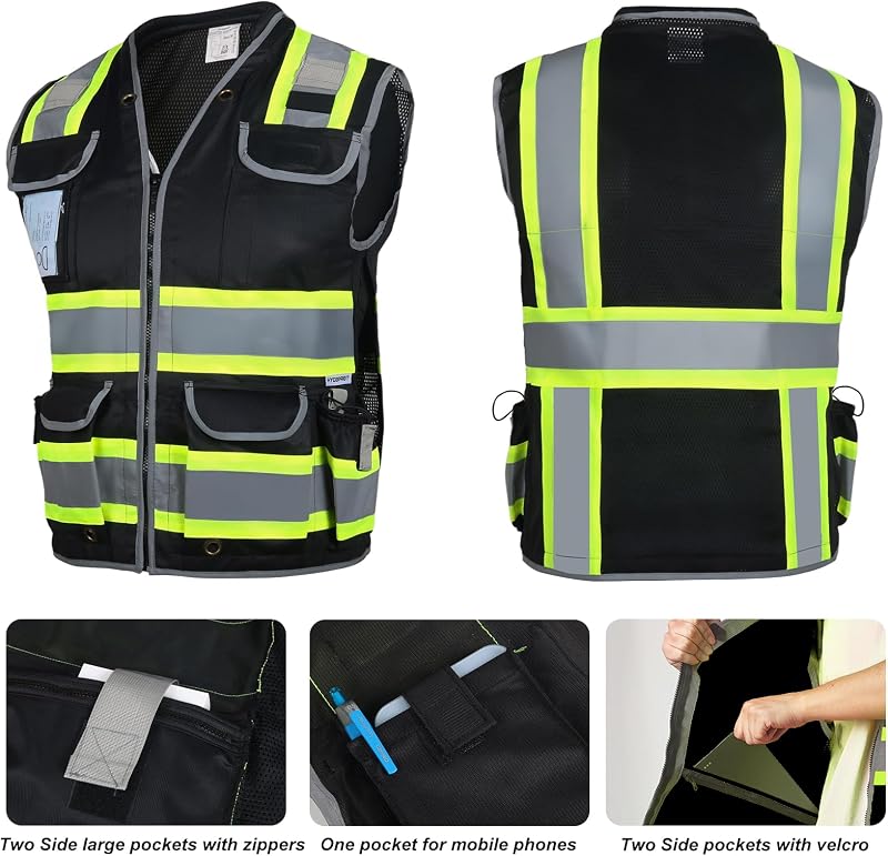 Chaleco seguridad reflectante clase 2 alta visibilidad