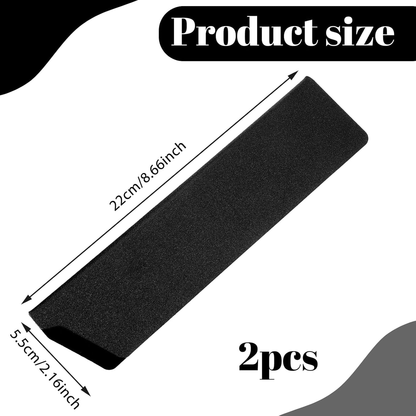Fundas protectoras cuchillos 8.6x2.2pulg negras