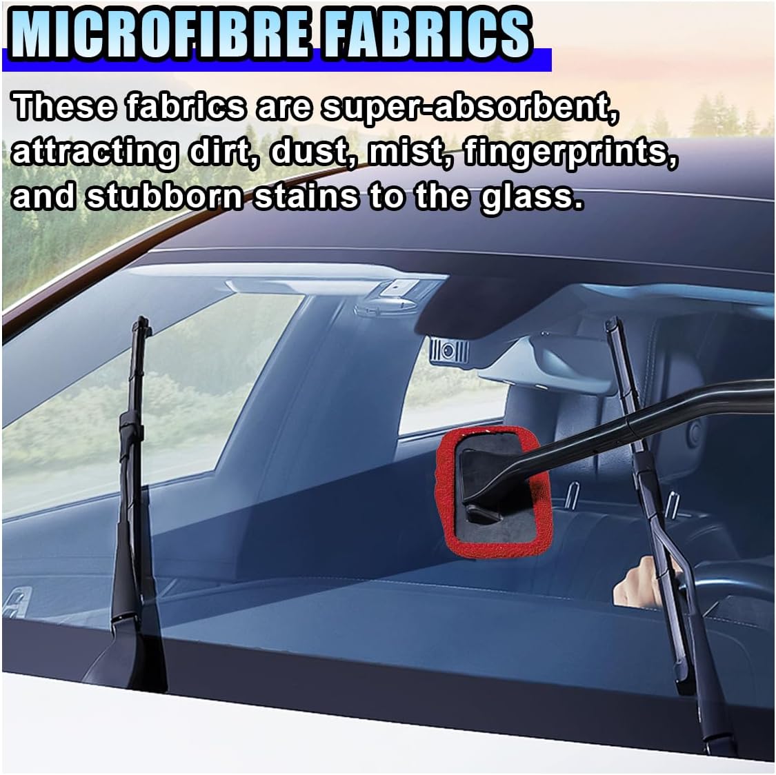20 Paños Microfibra para Limpiar Parabrisas Auto