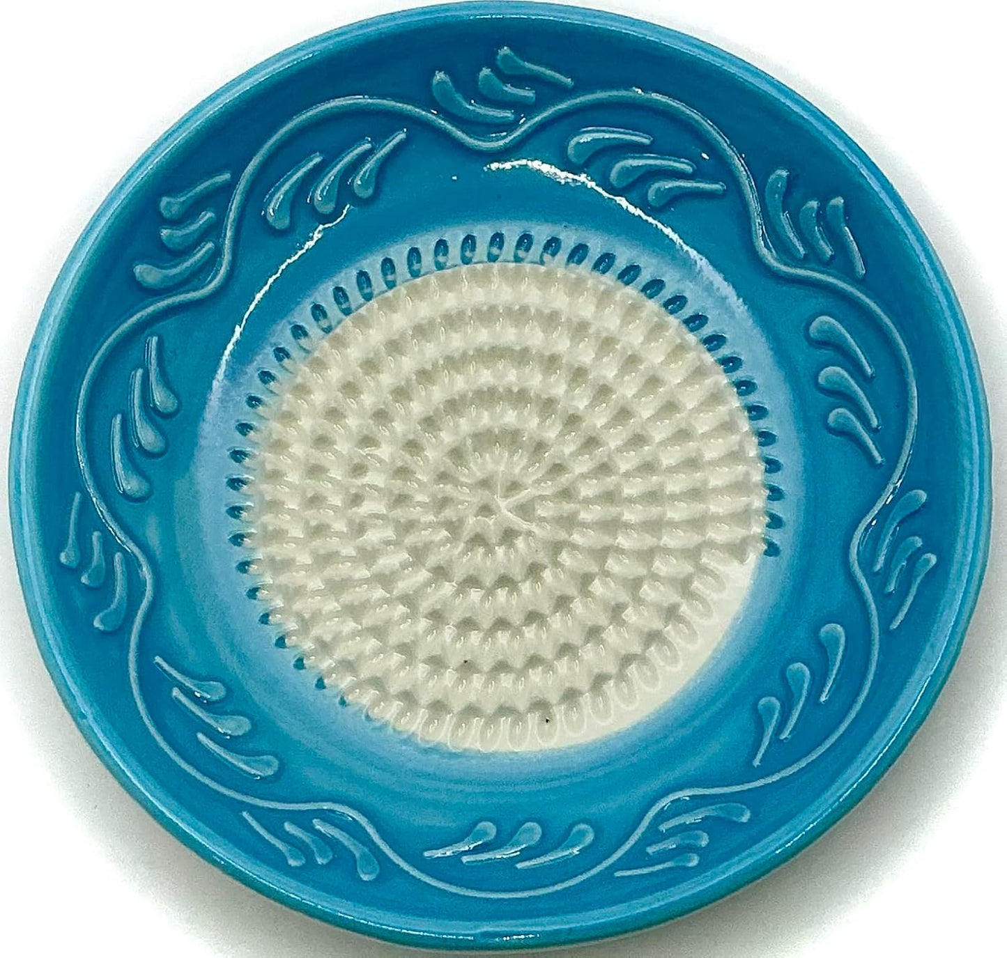 Set 4 Platos Rallador Cerámica Todo en Uno Azul Claro