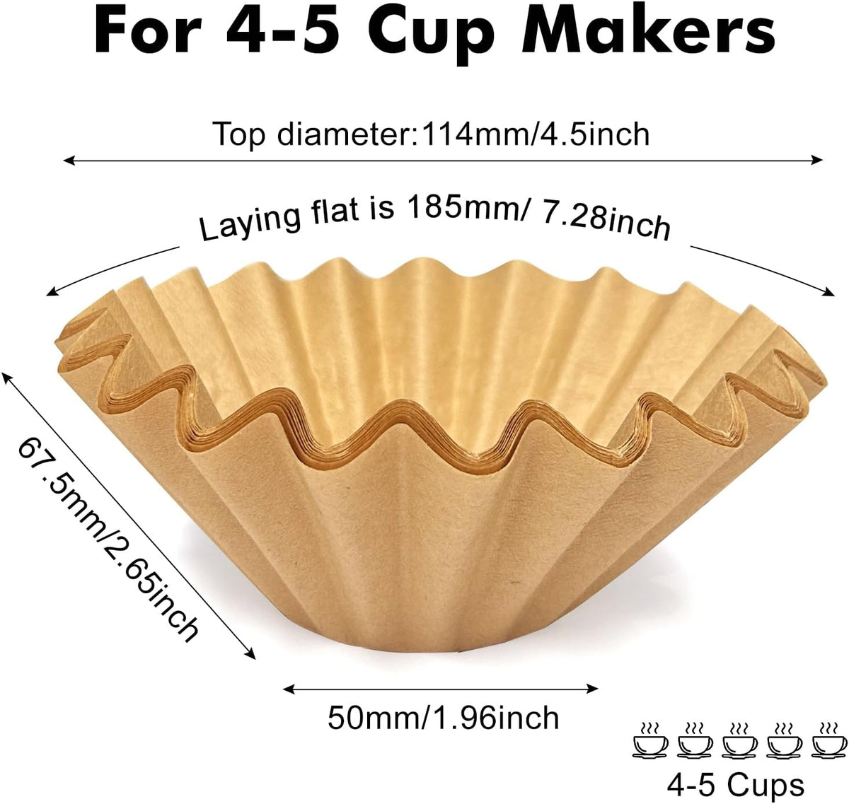 Filtros para café 200 unidades #4 y 100 filtros de 5 tazas