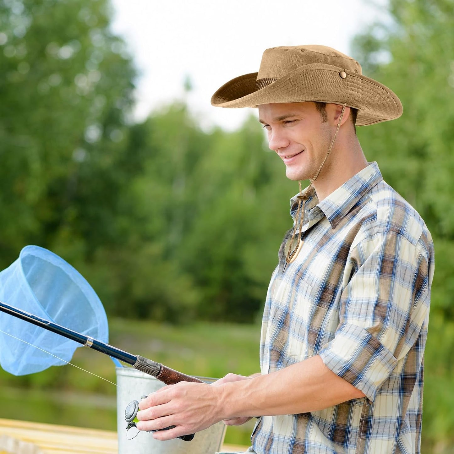 20 Sombreros Boonie Ala Ancha para Safari Senderismo