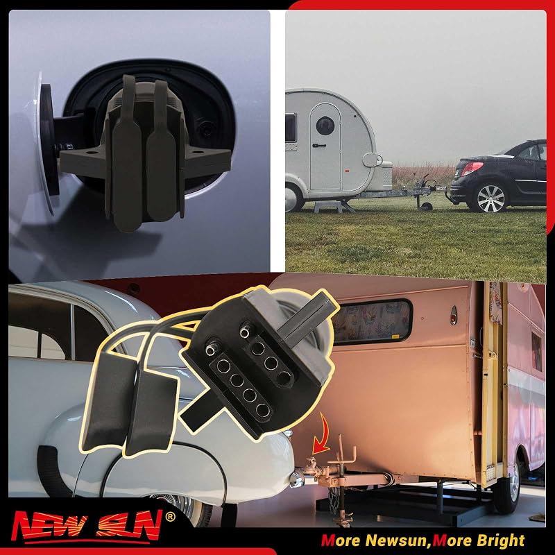 Adaptador luz remolque 7 a 4 y 5 pines 2en1 servicio pesado