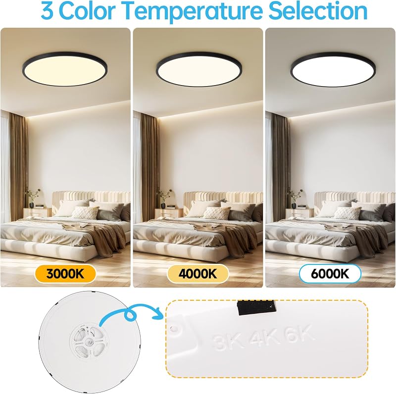 Lámpara techo LED empotrable regulable 15"