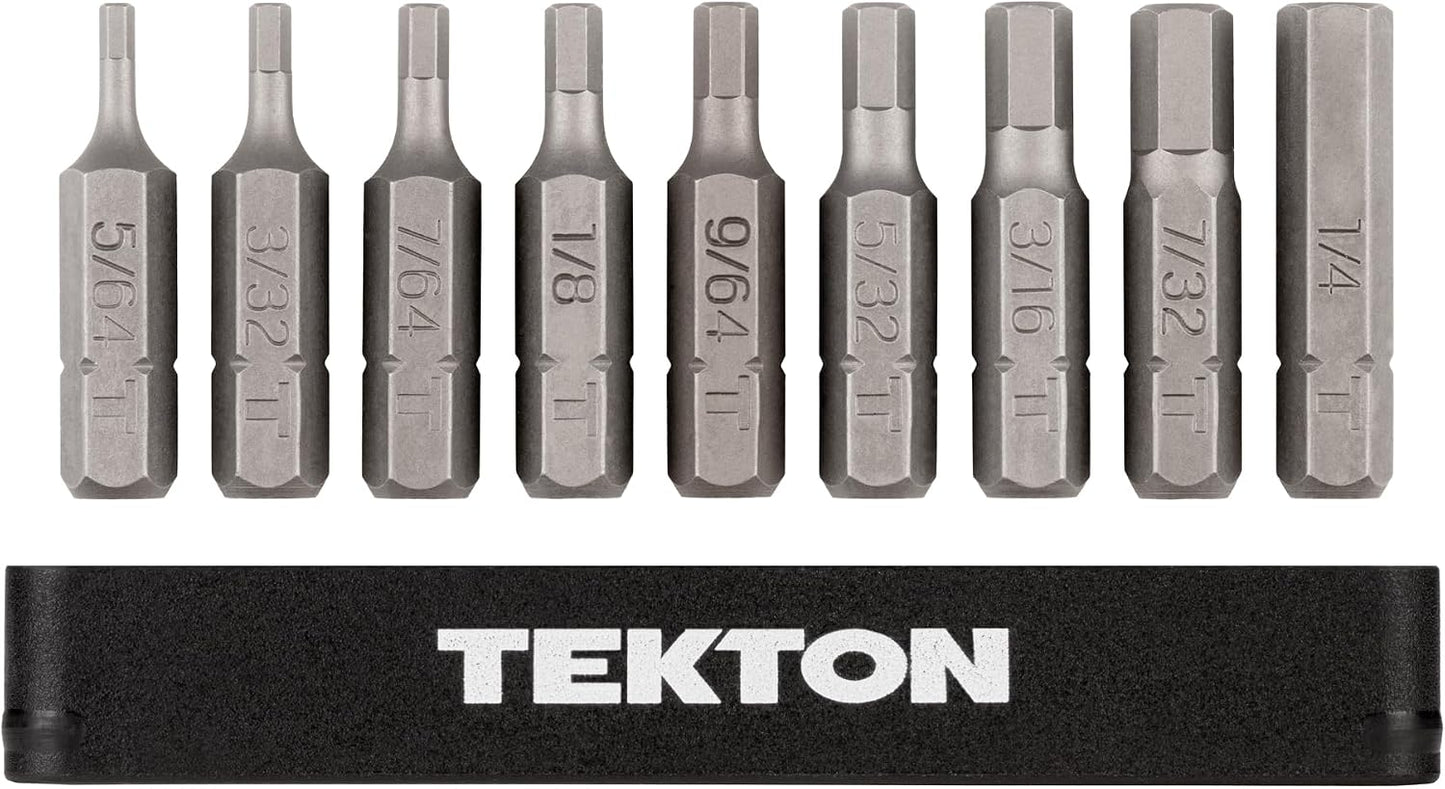 Set 9 Pzas Brocas Hex 1/4" Riel DZX93003