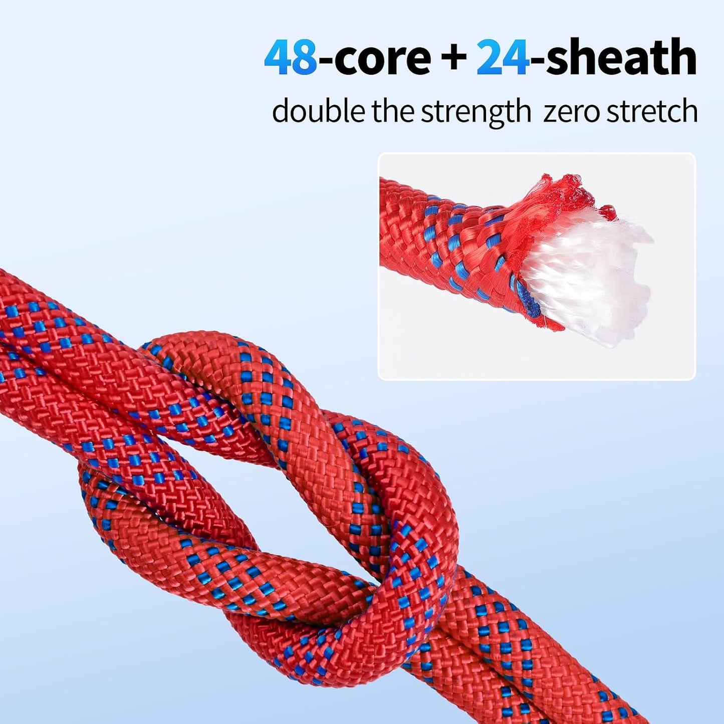 Cuerda escalada 150ft 1/2pulg para columpio al aire libre