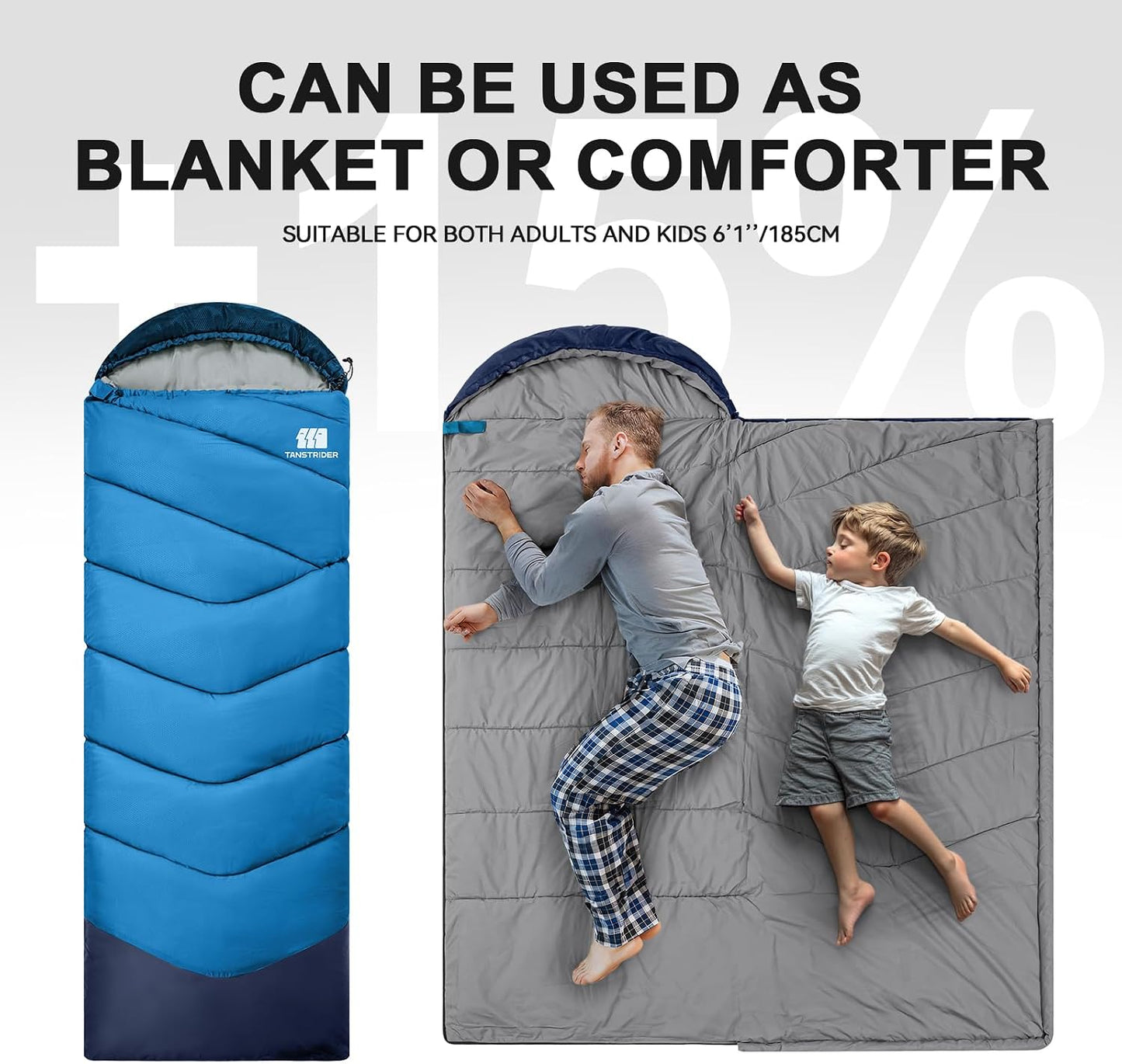 Saco dormir adultos camping ligero impermeable