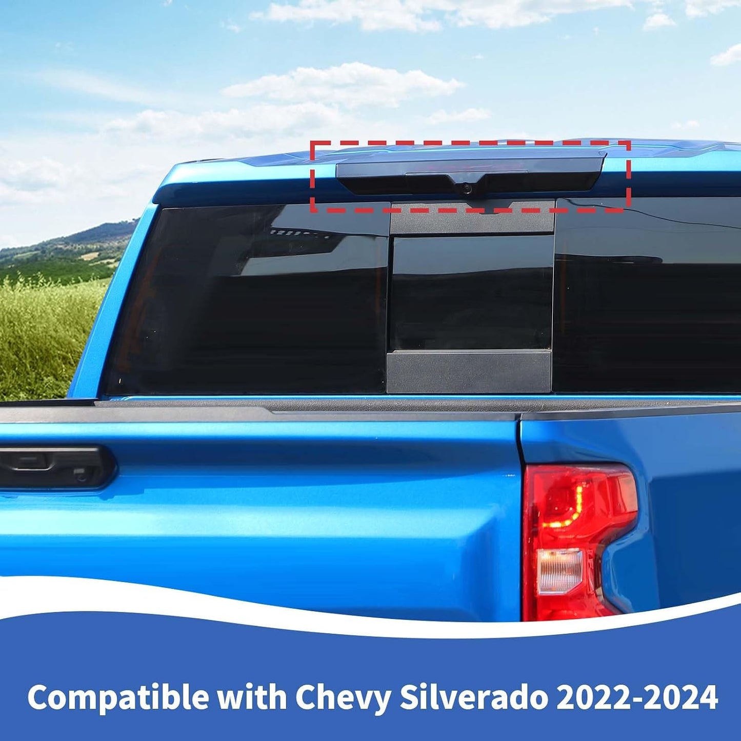 Funda luz freno 3ª tercera ahumada Chevy Silverado 22-24