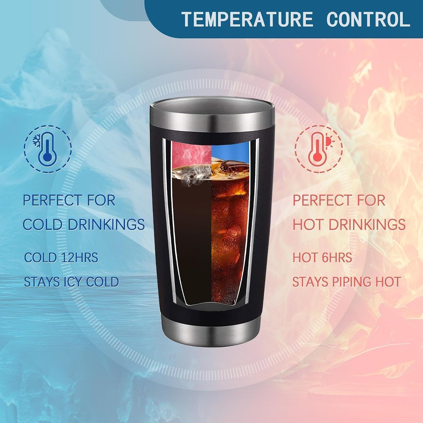 Vaso térmico acero inox 20oz con popote y cepillo