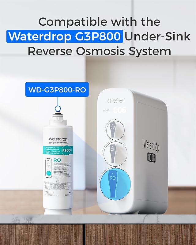 Filtro WD-G3P800-N2RO para ósmosis inversa sin tanque