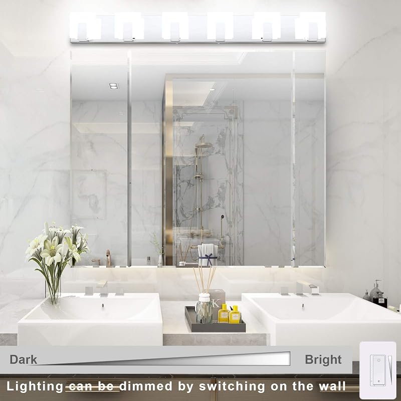 Lámpara de Baño Moderna con Luz LED Ajustable