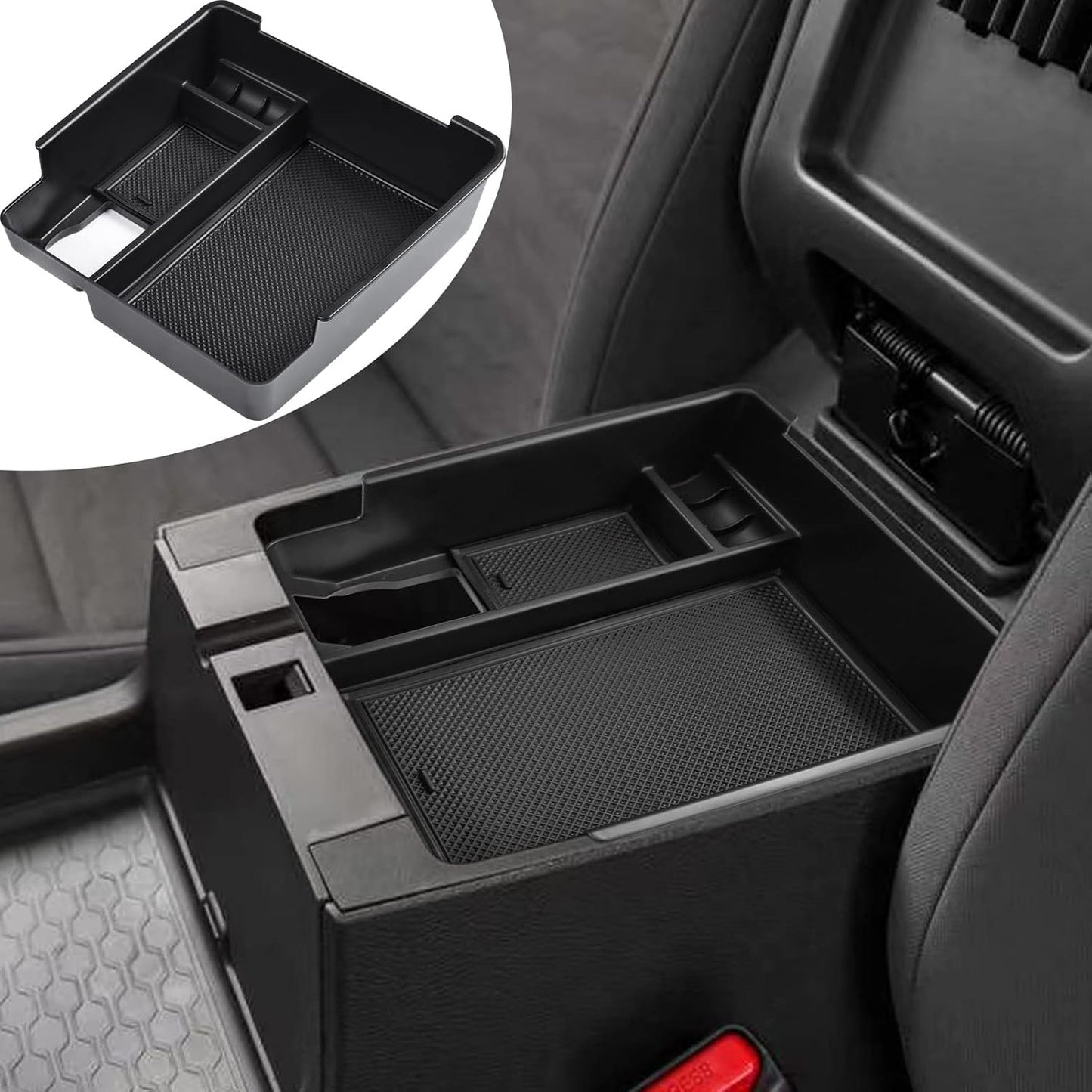 Organiz. consola Nissan Frontier 2022+ caja reposabrazos