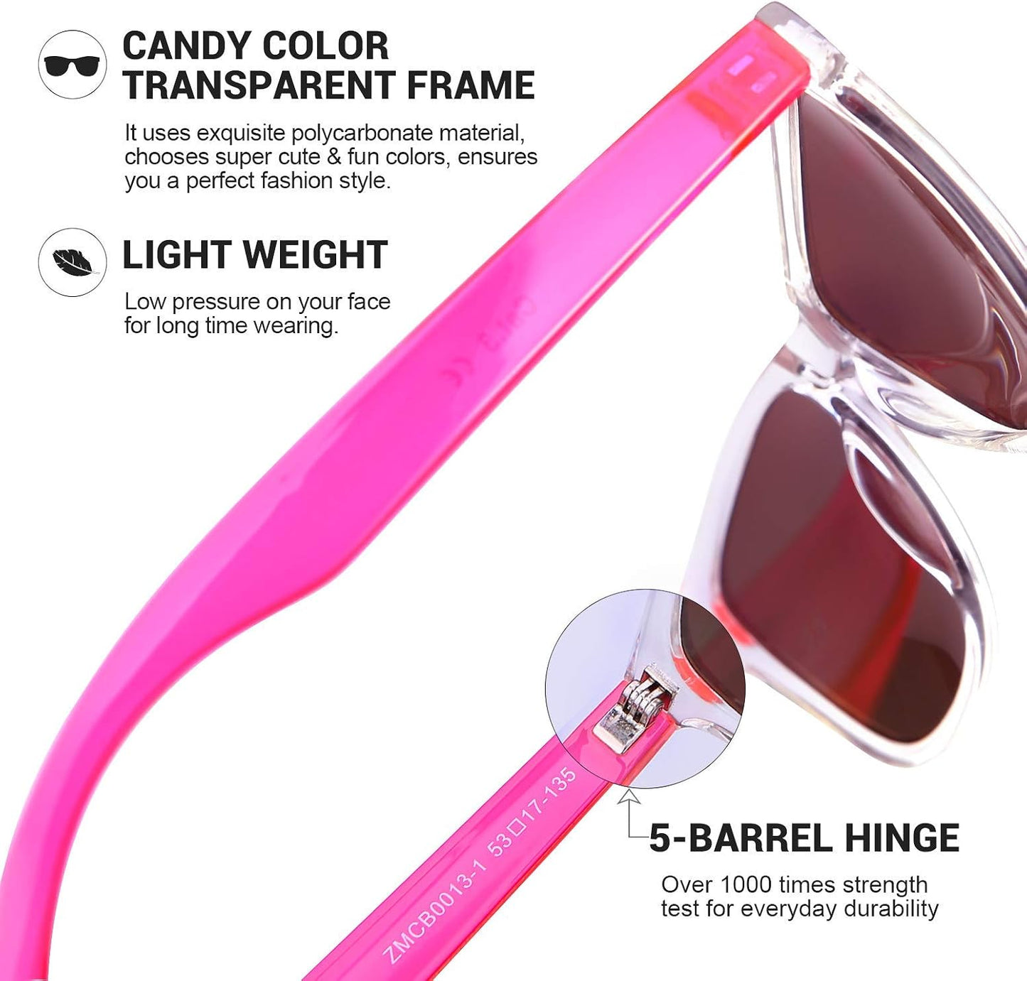 Gafas sol mujer marco cuadrado UV400 lentes espejadas
