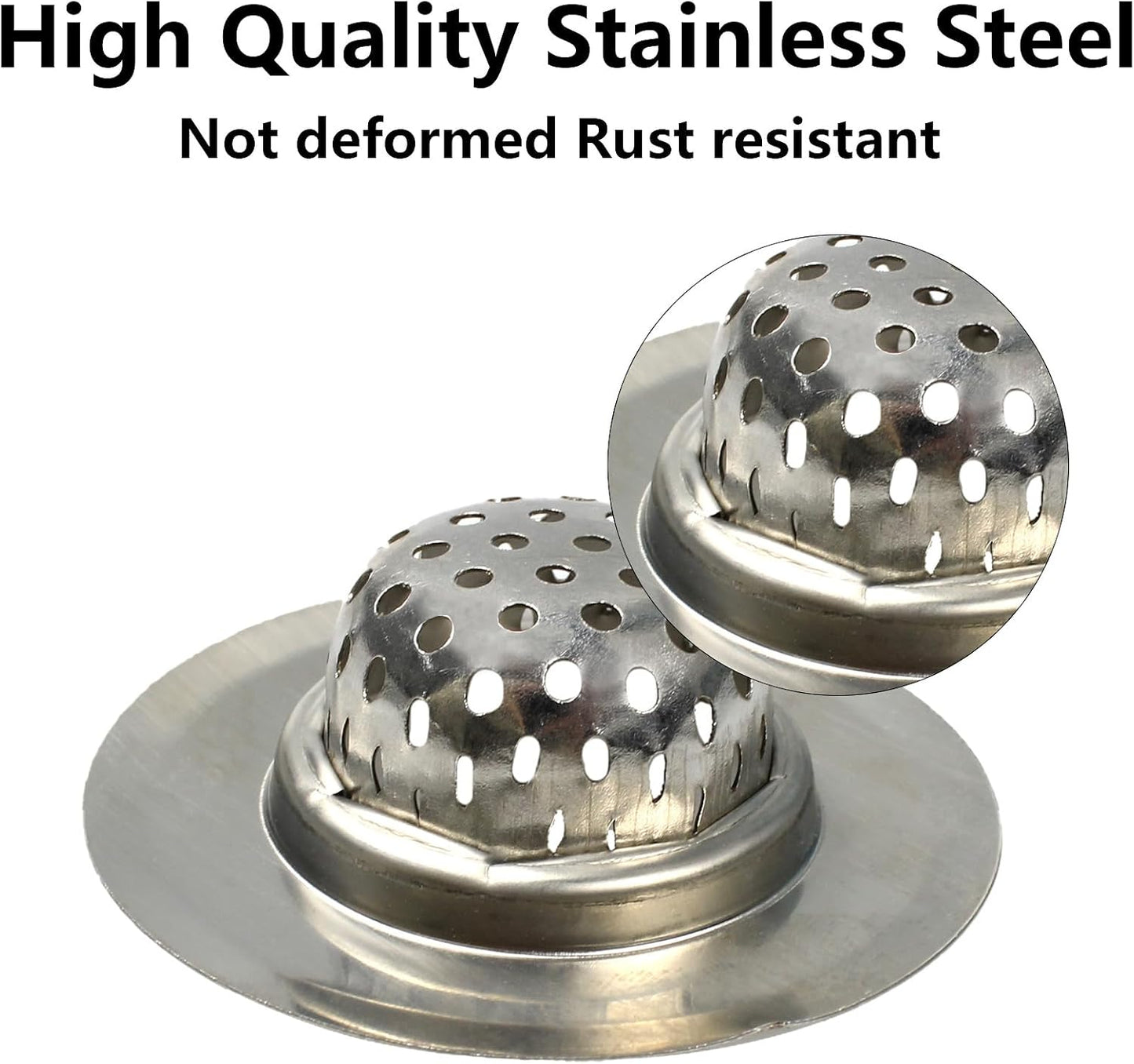 2 Coladores Acero Inox para Fregadero y Bañera