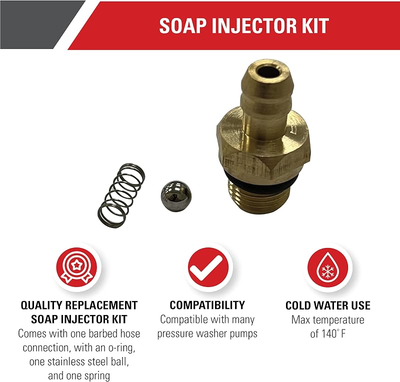 Kit inyector jabón repuesto bomba lavado presión dorado