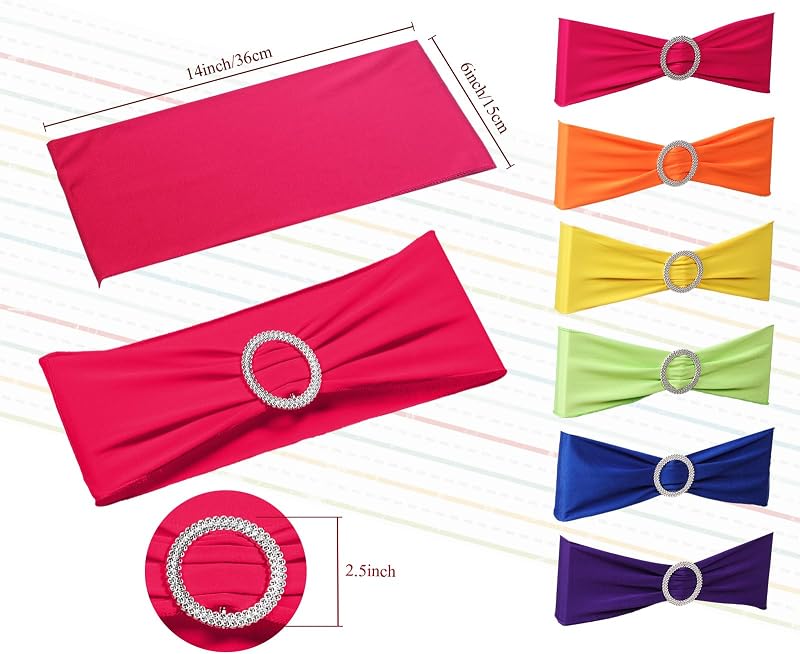 120 Bandas Elásticas Silla Hebilla Color Liso