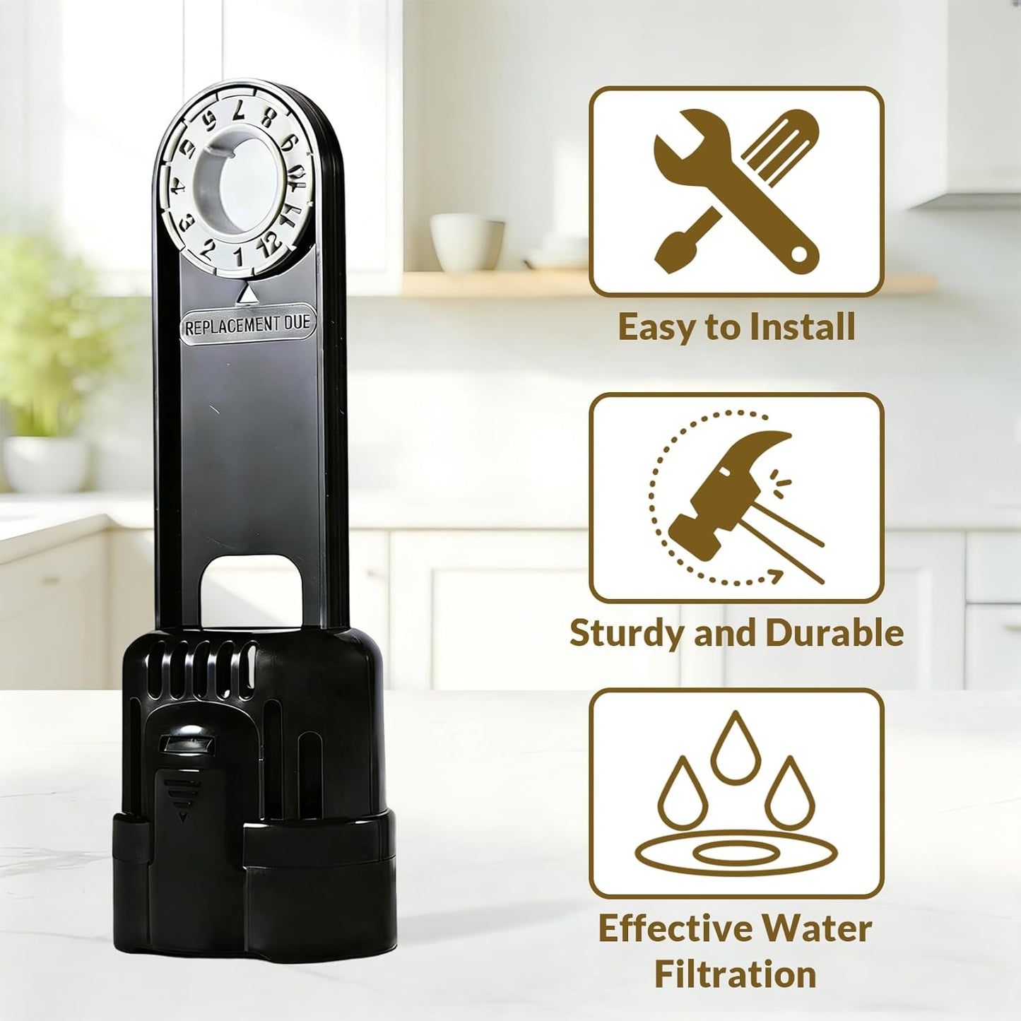 6 piezas repuesto filtros de agua y soporte para cafetera Elite B40 B44 B50 B60 B66 B70