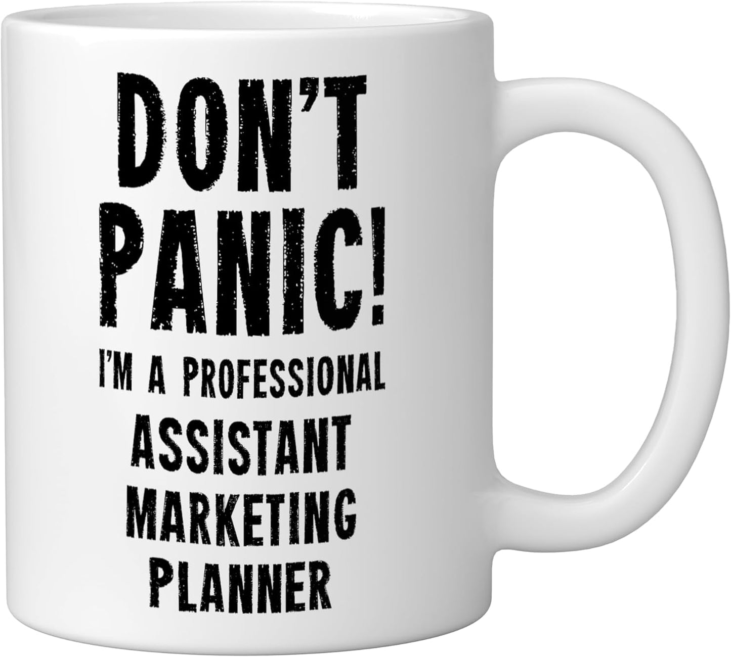 Taza Cerámica para Asistente de Marketing Blanca