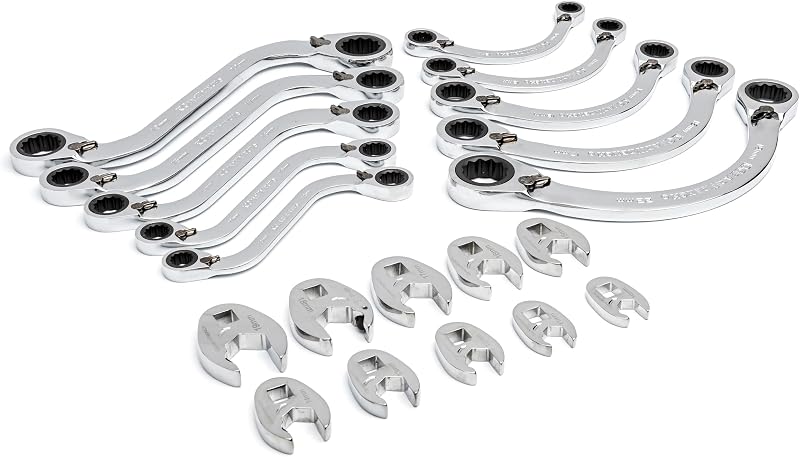 Set 20 Pzas Llaves Métricas Trinquete en Bandeja Espuma