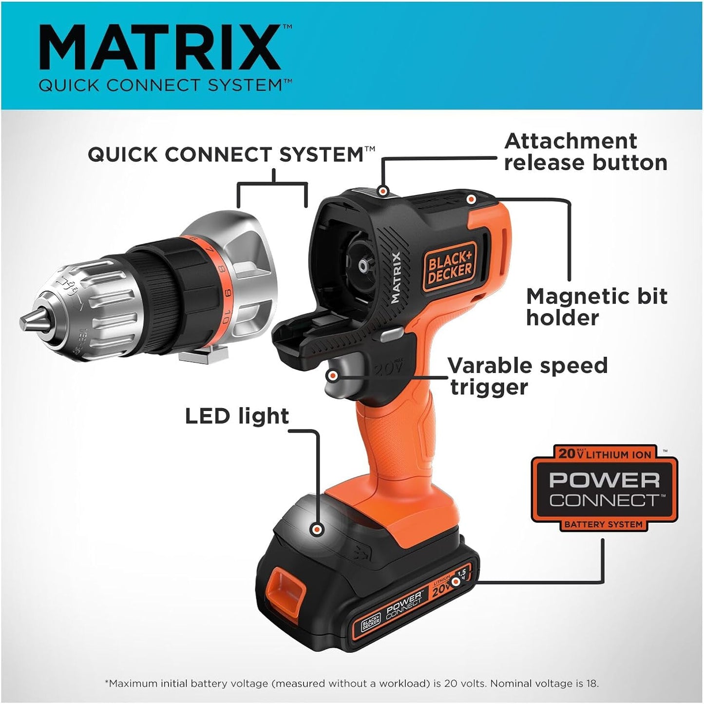 Set 6 herramientas Matrix estuche BDCDMT1206KITC