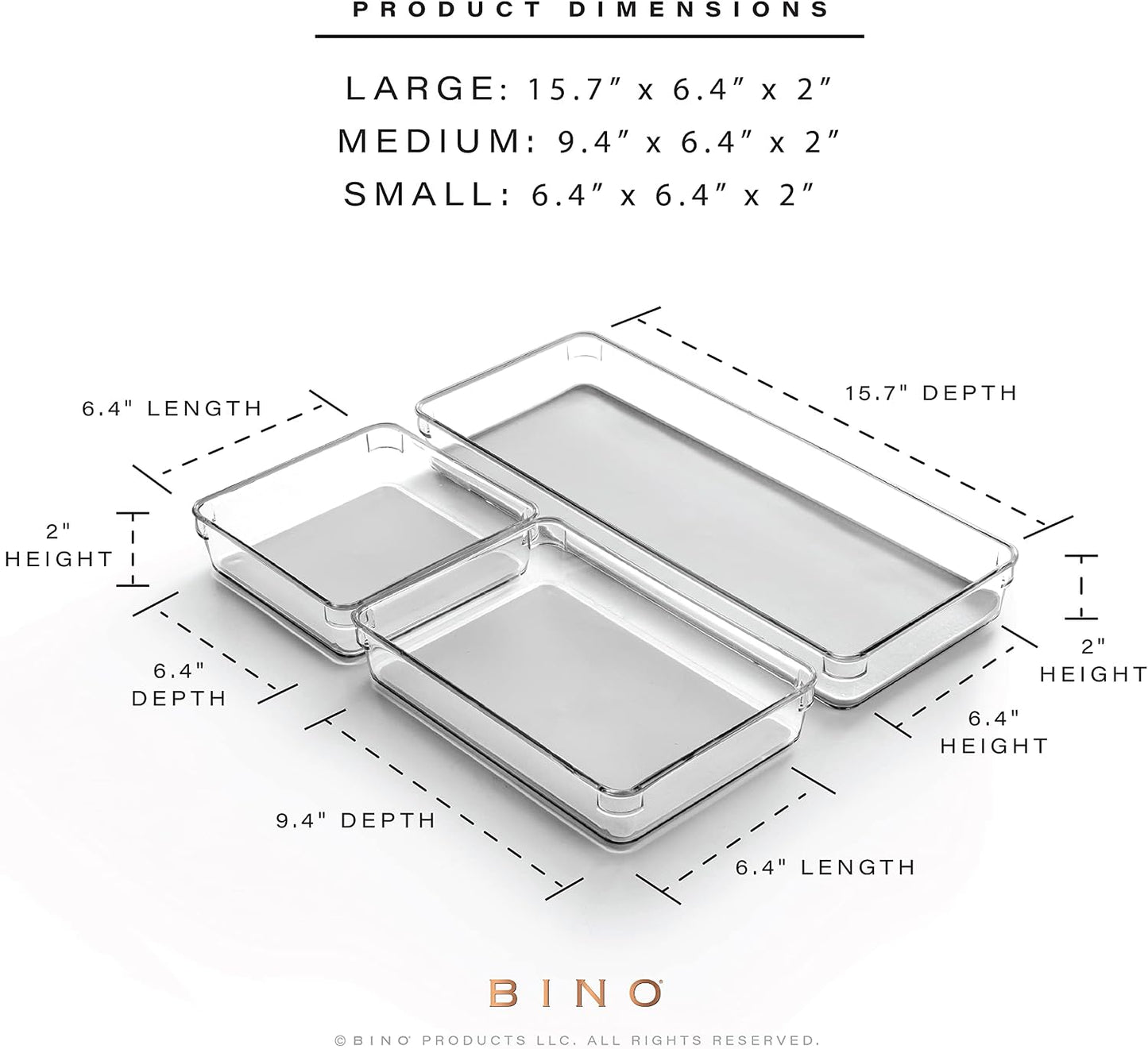 Set 3 Pzas Cubos Organizadores Cajones Gris Grande Modulares