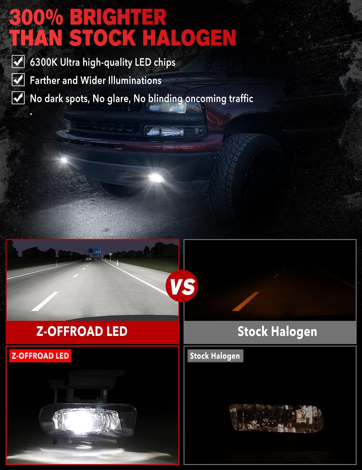 Luces niebla LED 60W comp Chevy Silverado 99-02
