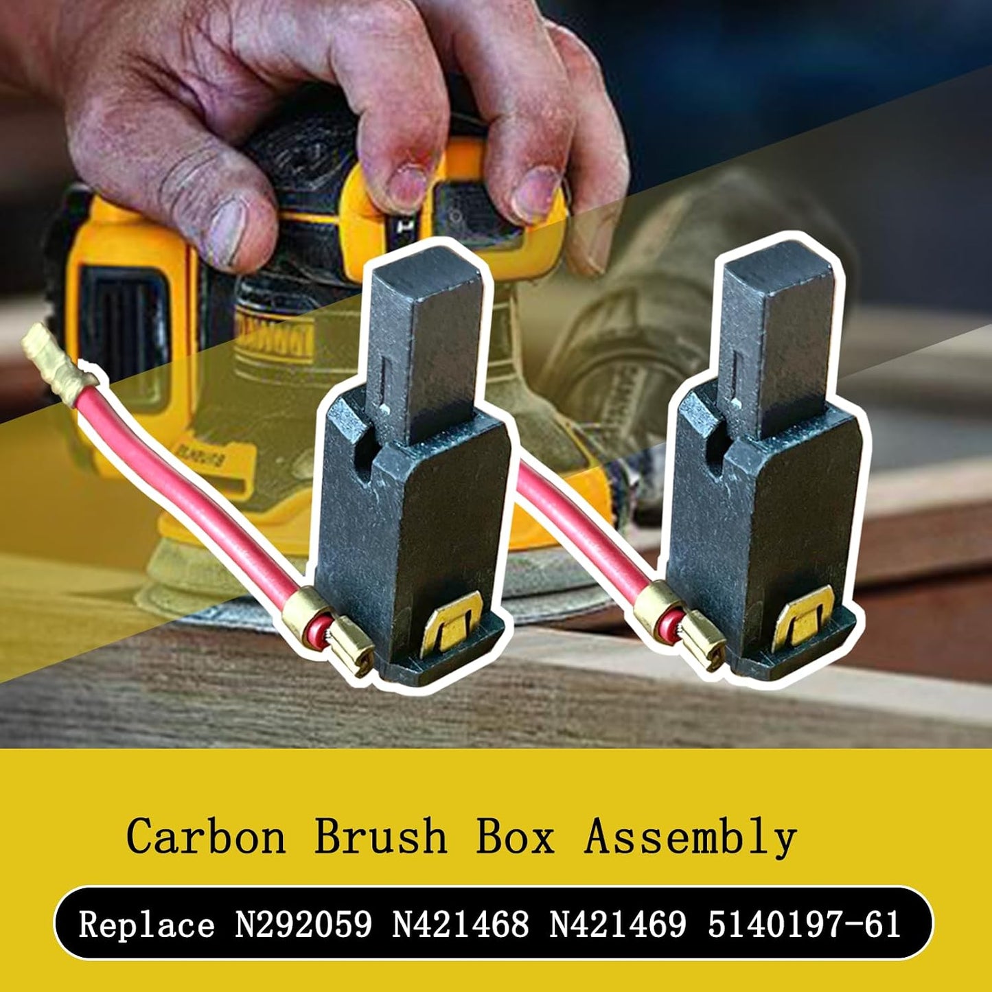 2 Cajas Cepillos Carbono para Lijadora De&Walt