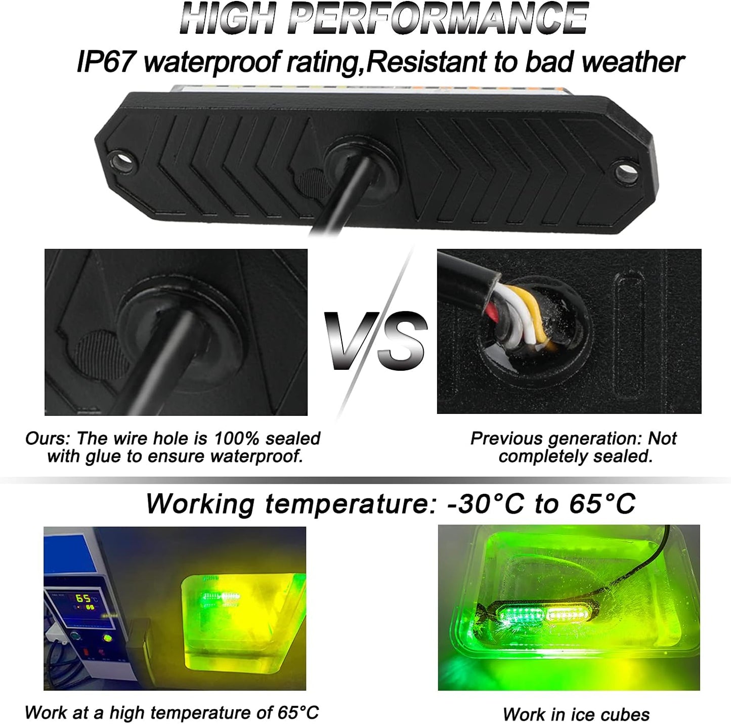 8 Luces Estroboscópicas 12 Led para Camión y Auto