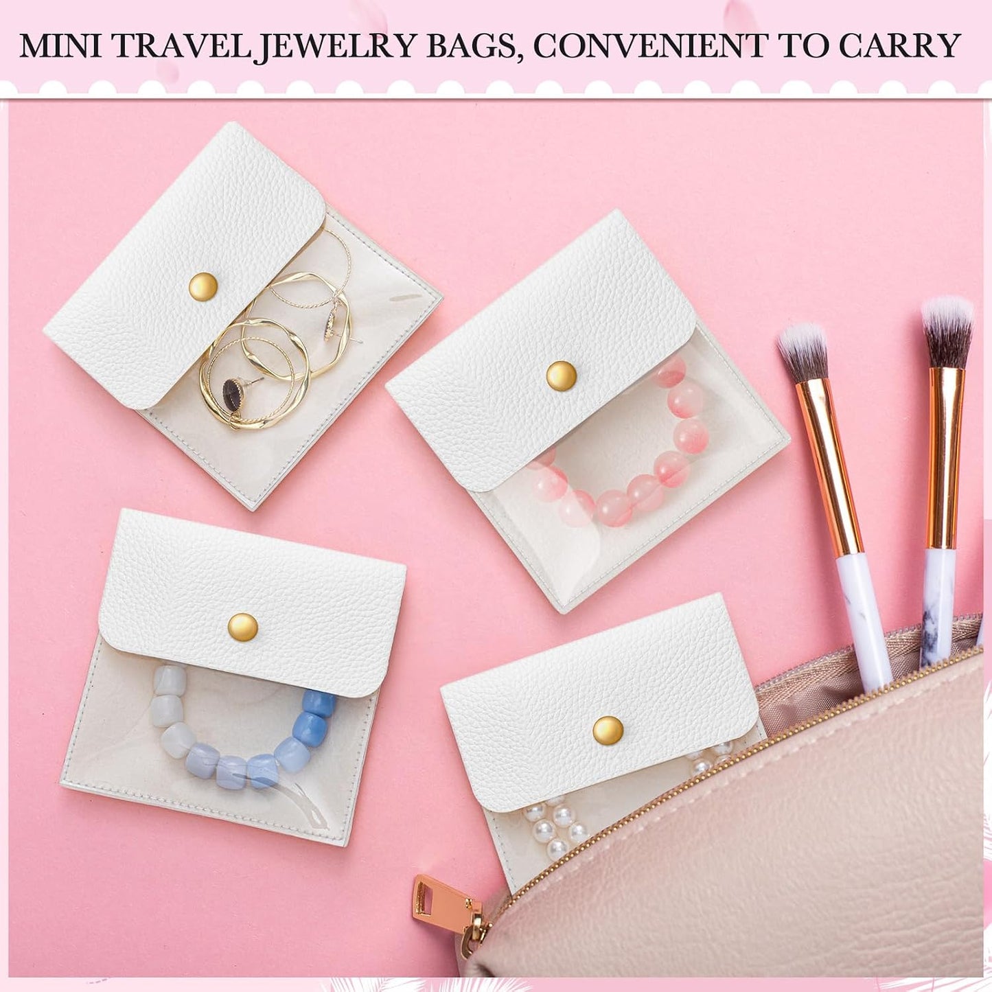 18 Pzas Bolsas Terriplejo 4x4pulg para Joyas Viaje