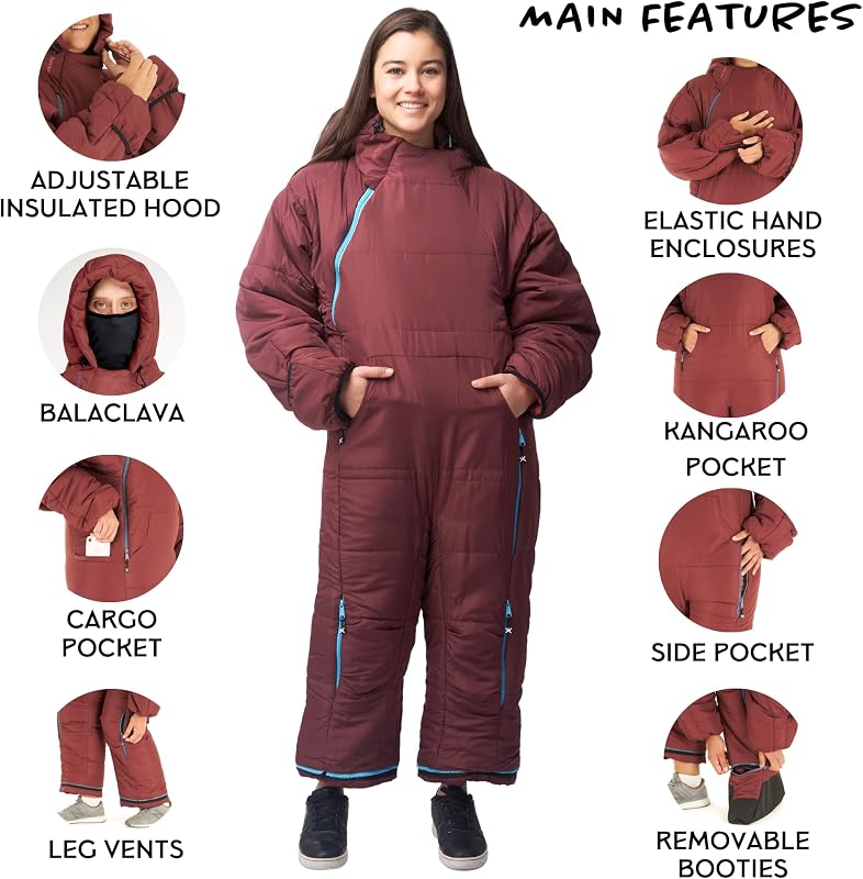 Saco dormir portátil 35-44°F para exteriores e interiores