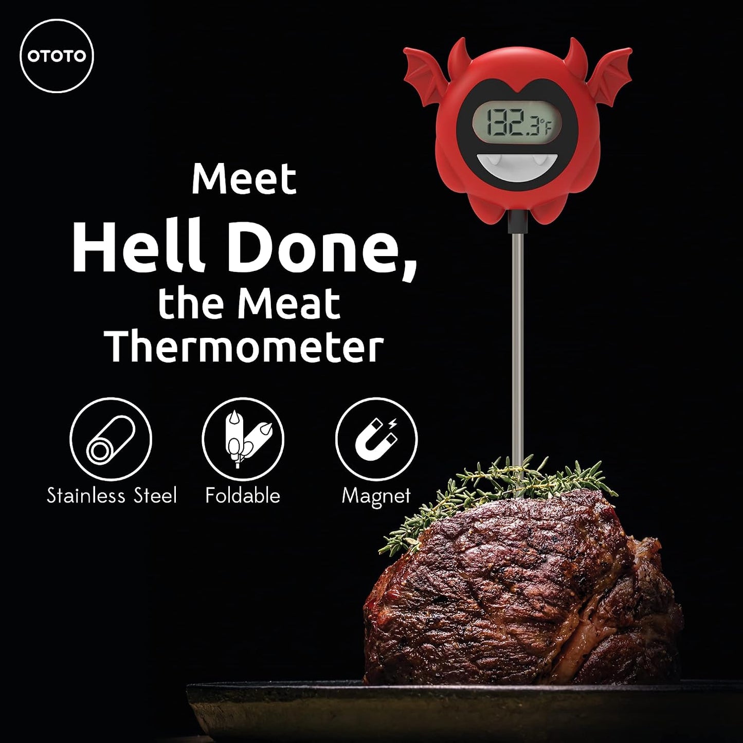 Termómetro digital para carne cocina Halloween