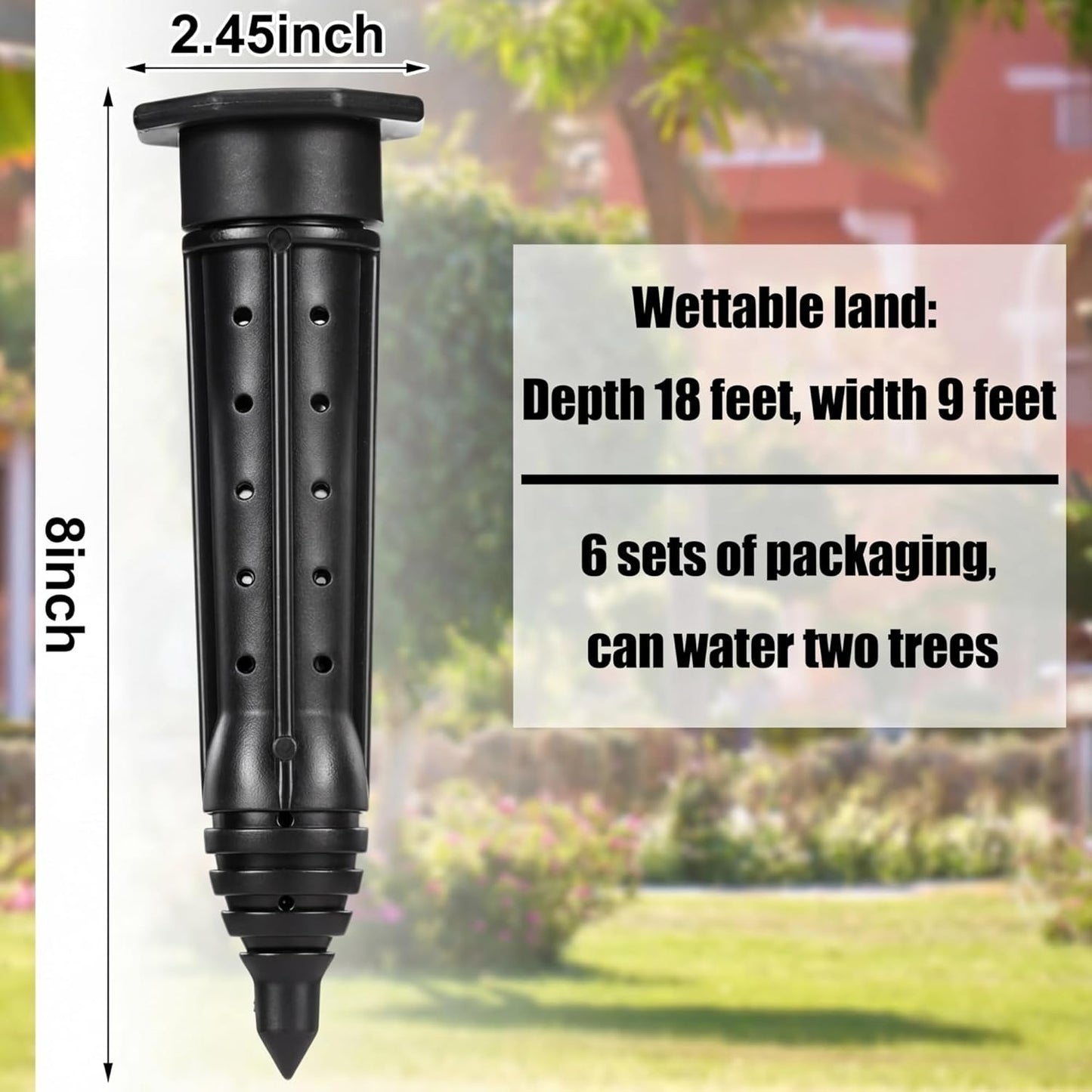 25 Estacas Riego Plástico ABS UV Jardín Raíces Profundas