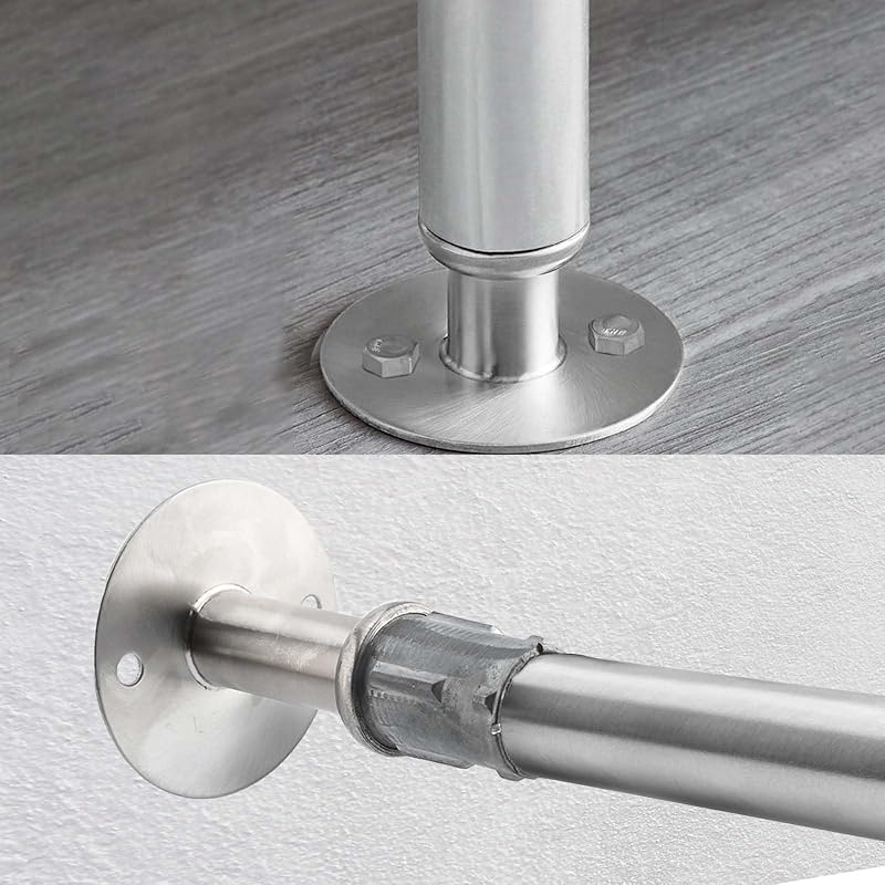 8 Pzas patas ajustables acero inox para base redonda 3.5"