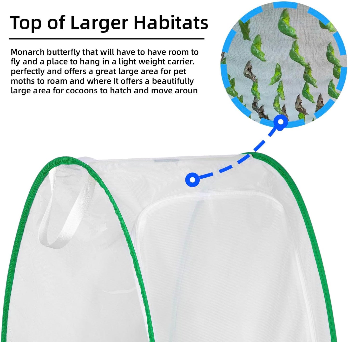 Terrario plegable para insectos y mariposas al aire libre