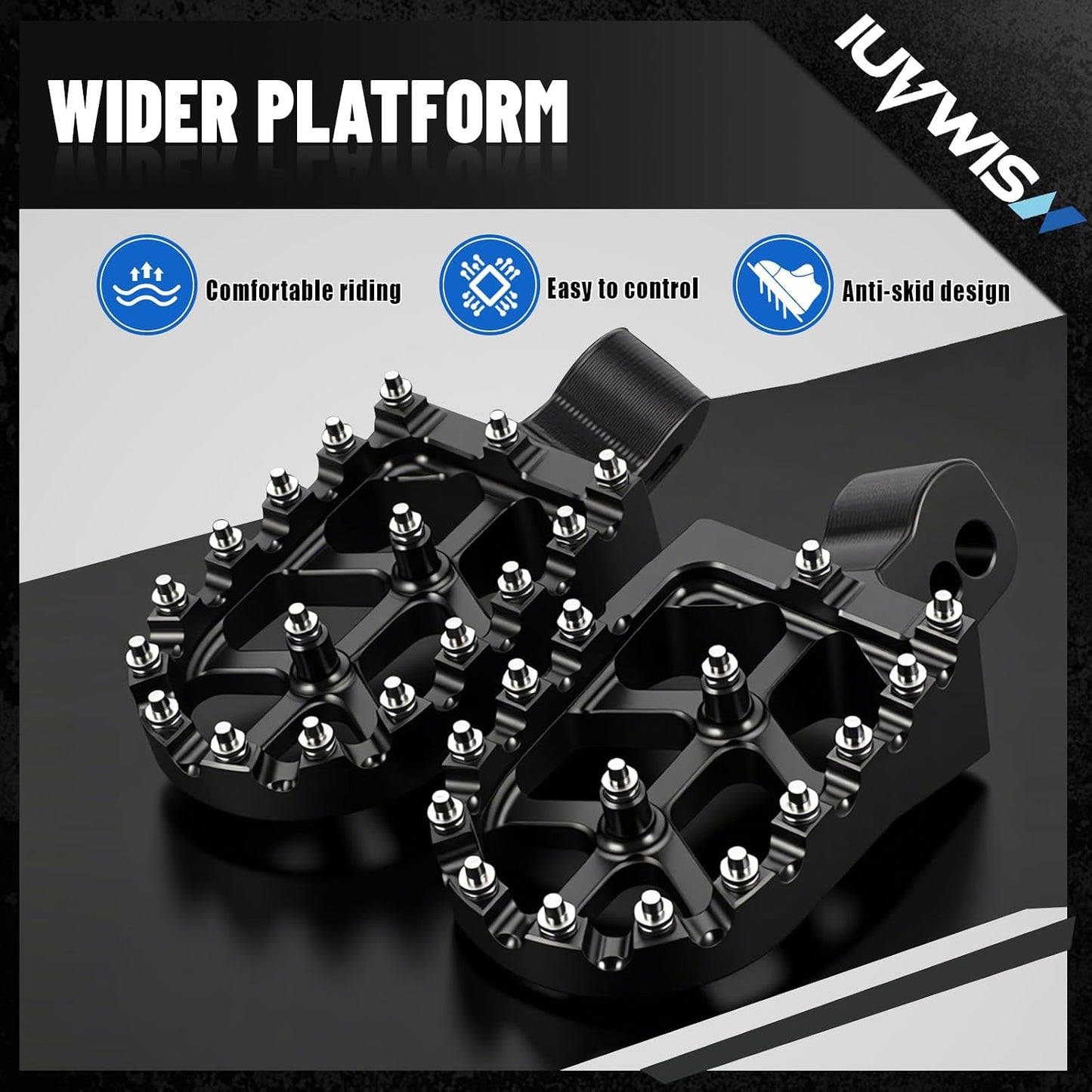 Reposapiés motocross MX650 MX500 SX500 negro