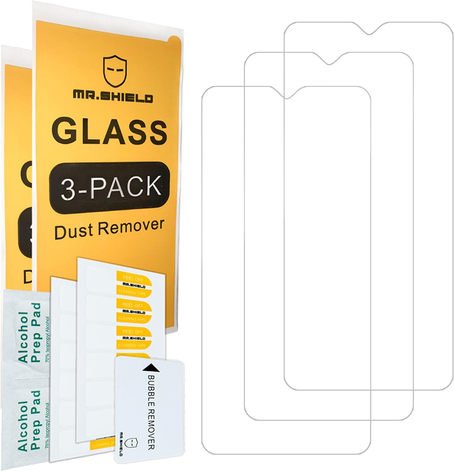 Protector vidrio templado T-Mobile REVVL 7 5G 3unid 9H