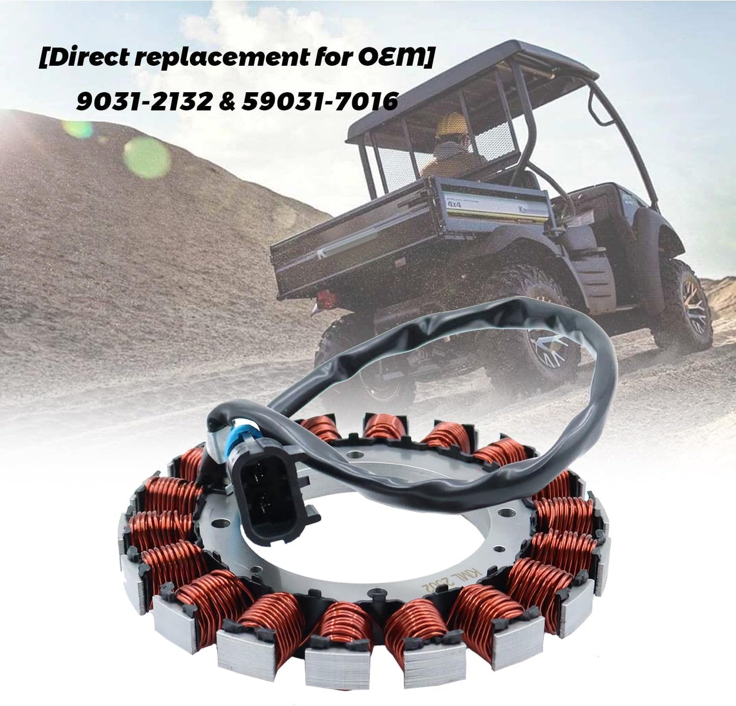 Bobina magneto estator comp KAWASAKI MULE 600/610 KAF400 4X4