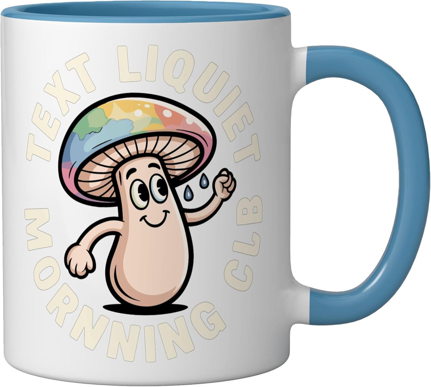 Taza Cerámica Humorística Globo Azul/Blanco