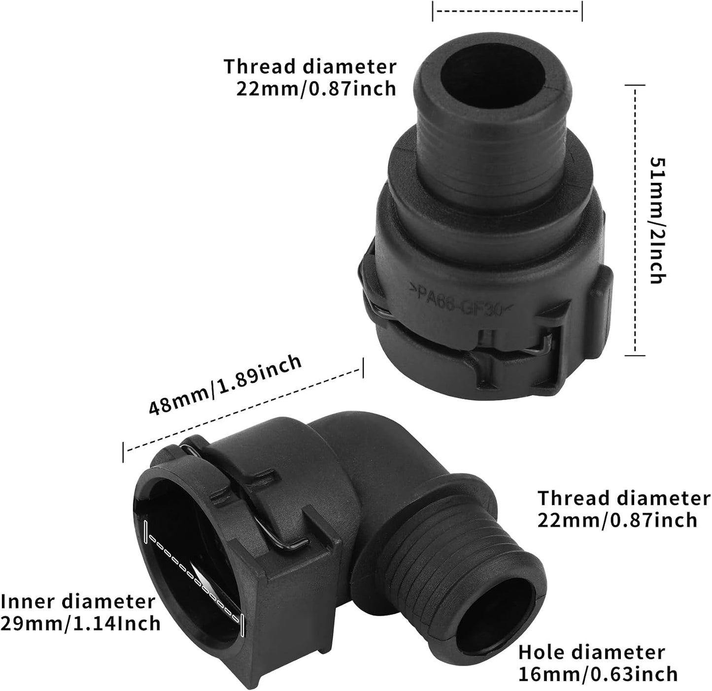 Conector manguera calentador 4 pzas para Chevrolet Trax