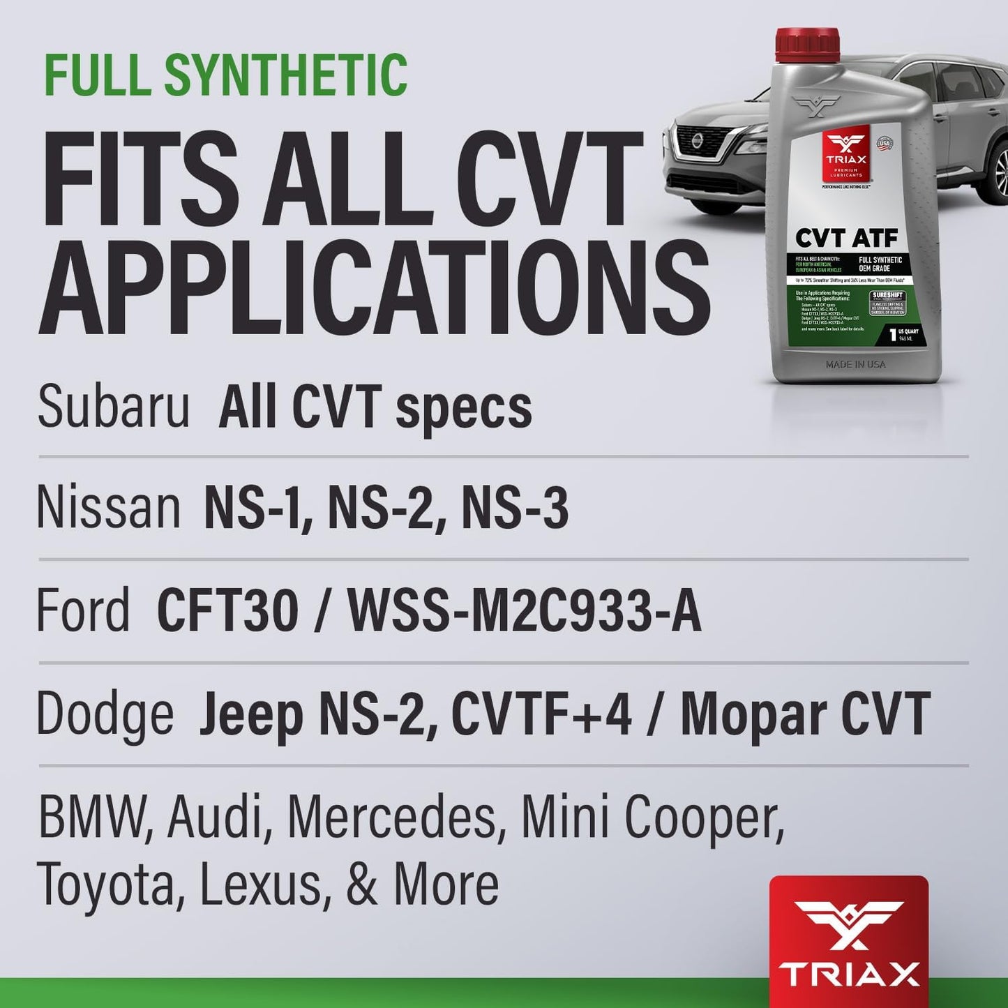 Líquido transmisión CVT antiderrap universal 1qt
