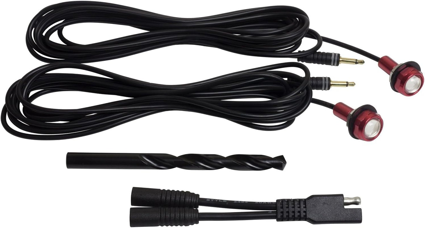 Kit 2 Luces LED Rojas para Barco Botón Encendido